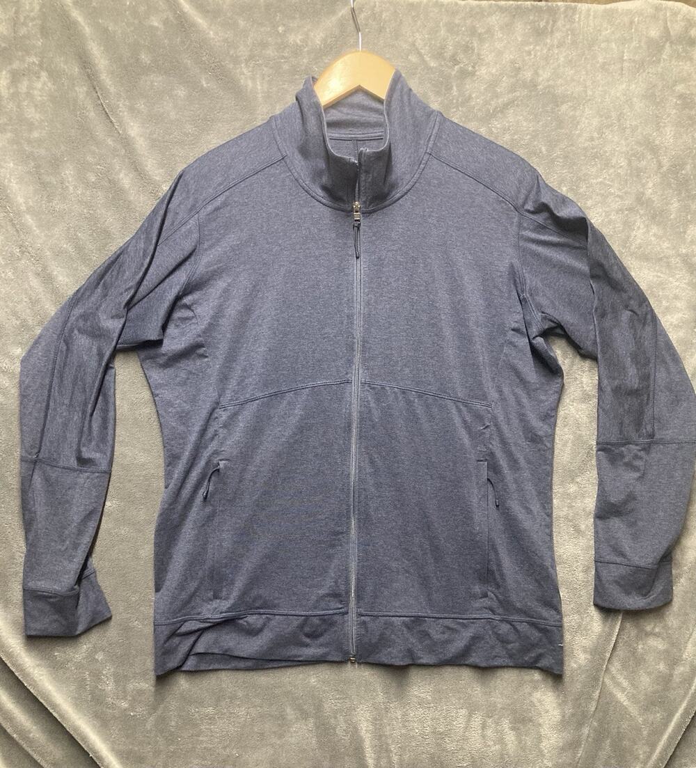 Patagonia Seabrook Women Blue Full Zip Mock Neck Lightweight Jacket Outdoor XL